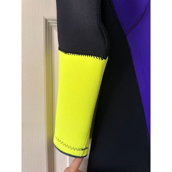 NEW Wet Suit Action Plus Full Body Neoprene Purple Yellow Small Made in USA - Picture 3 of 13